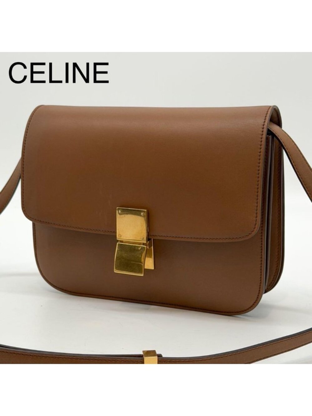 Celine Classic Box Calf Shoulder Bag Medium
